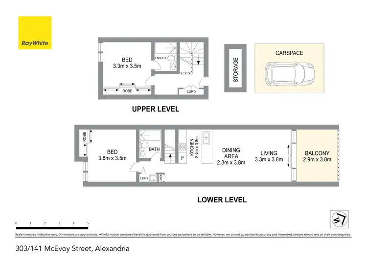Floorplan of Homely apartment listing, 303/141 McEvoy Street, Alexandria NSW 2015