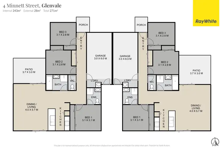 Floorplan of Homely unit listing, 4 Minnett Street, Glenvale QLD 4350