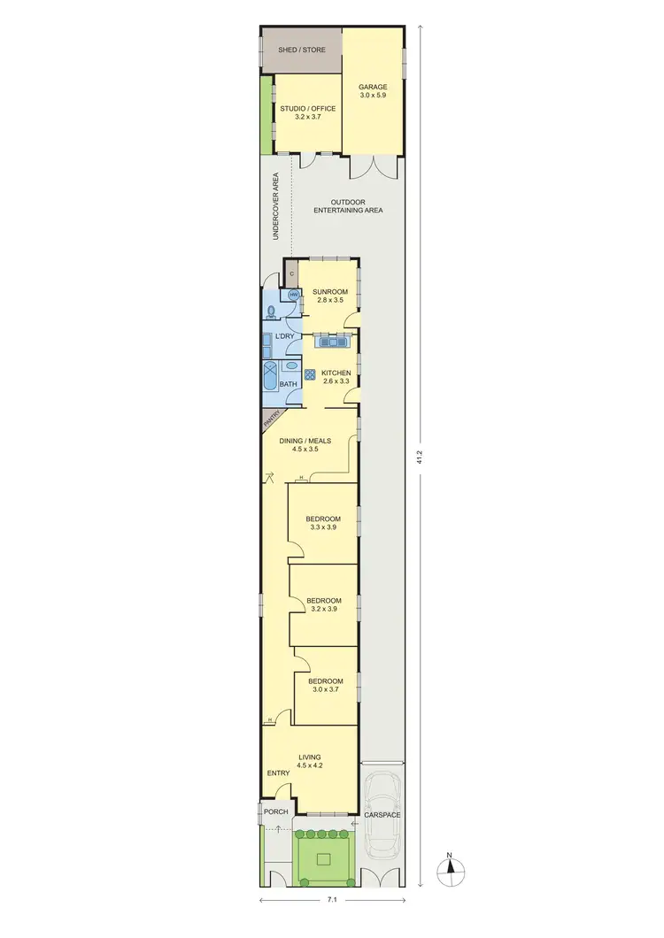 Floorplan of Homely house listing, 235 Edward Street, Brunswick East VIC 3057
