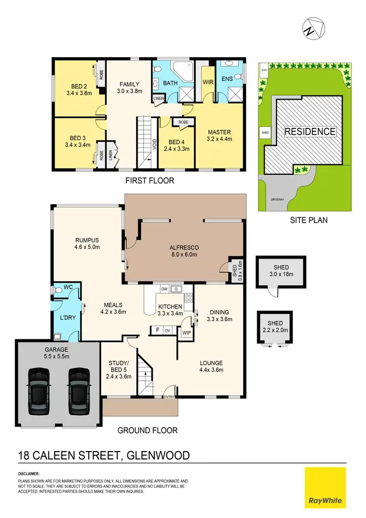 Floorplan of Homely house listing, 18 Caleen Street, Glenwood NSW 2768