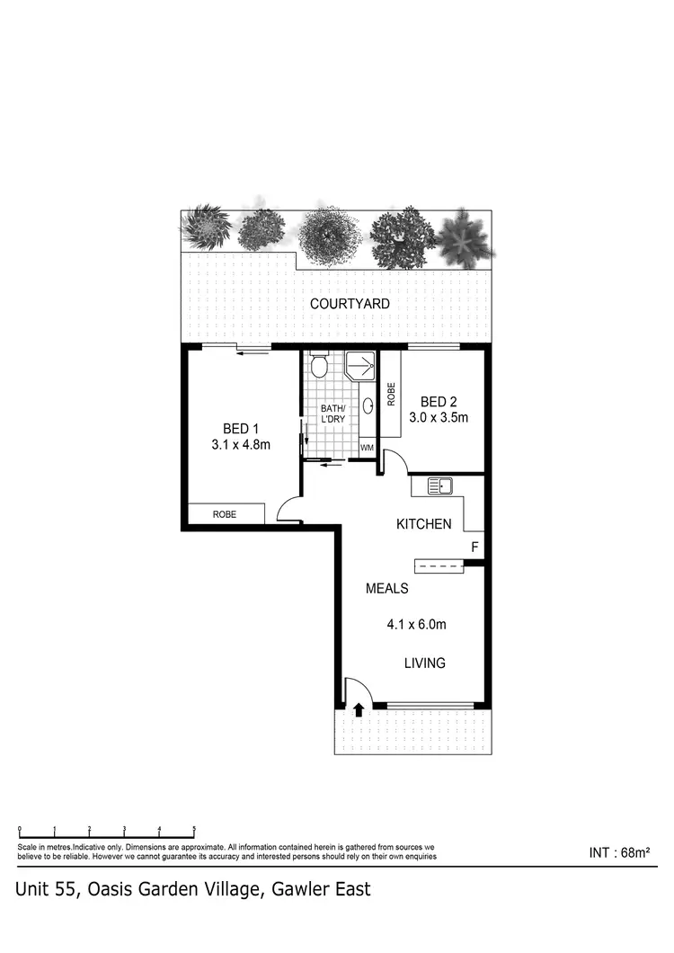 Floorplan of Homely retirement listing, Unit 55/21 Hutchinson Road, Gawler East SA 5118