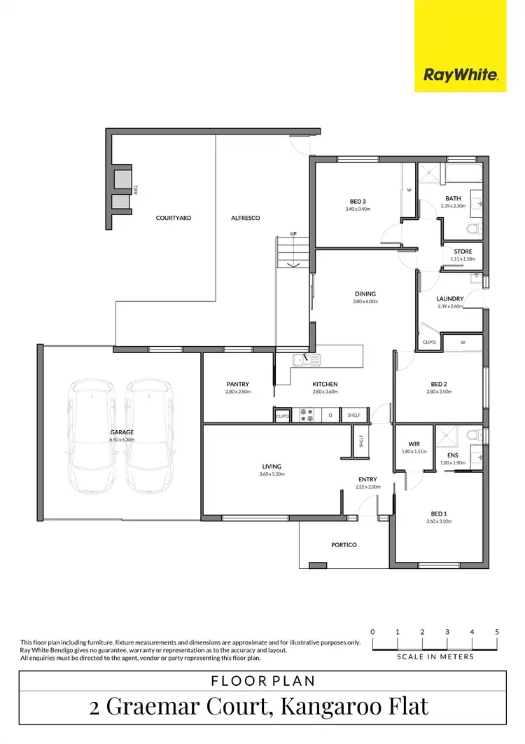 Floorplan of Homely house listing, 2 Graemar Court, Kangaroo Flat VIC 3555
