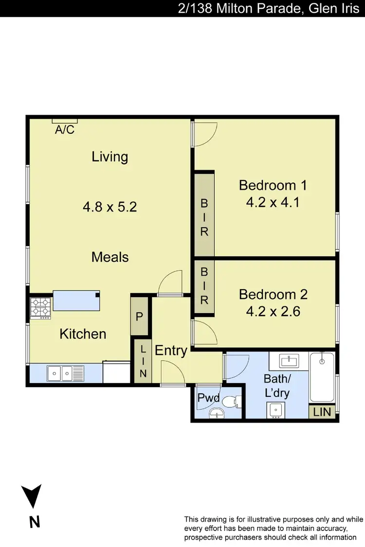 Floorplan of Homely apartment listing, 2/138 Milton Parade, Glen Iris VIC 3146