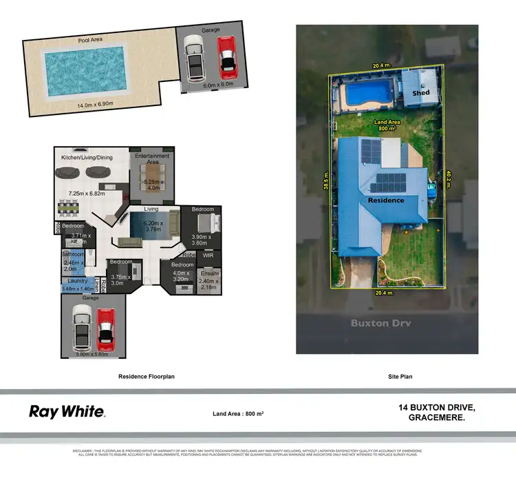 Floorplan of Homely house listing, 14 Buxton Drive, Gracemere QLD 4702