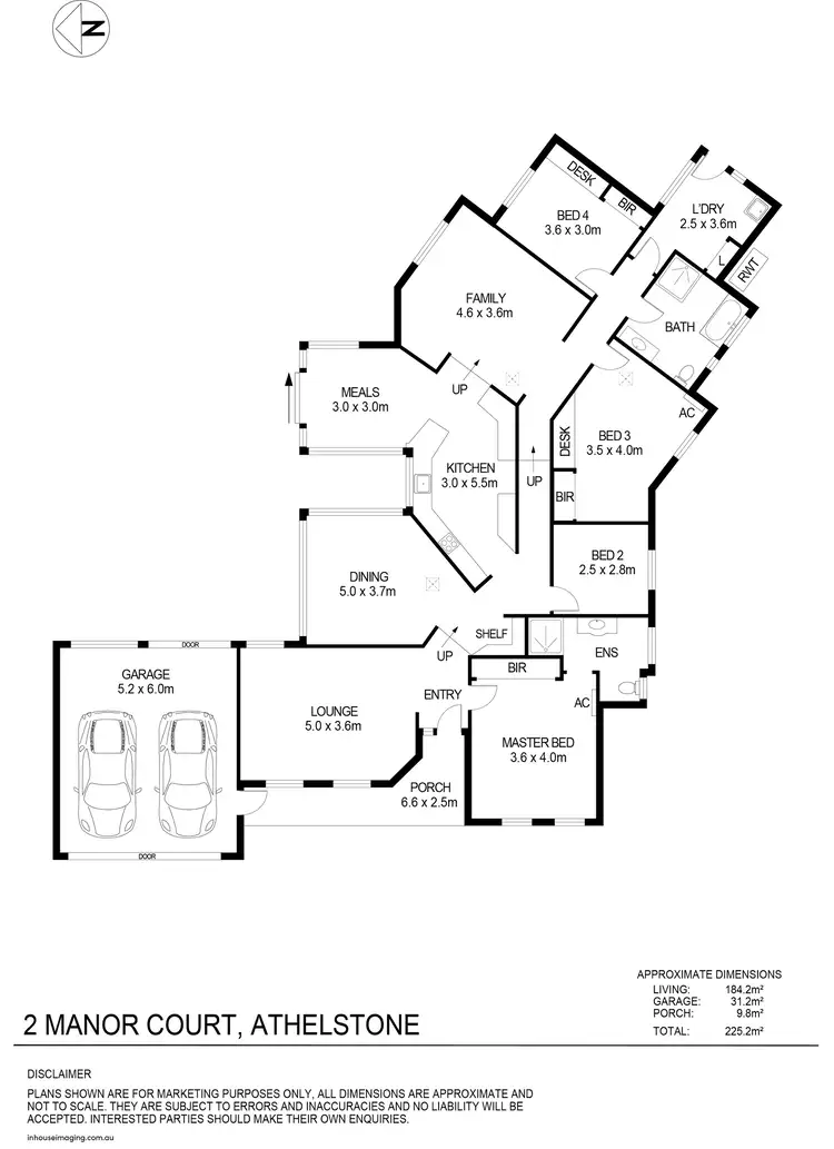 Floorplan of Homely house listing, 2 Manor Court, Athelstone SA 5076