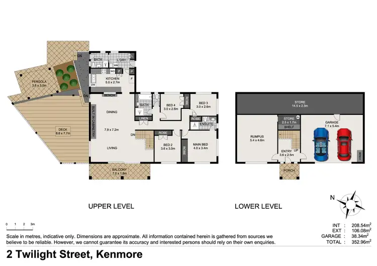 Floorplan of Homely house listing, 2 Twilight Street, Kenmore QLD 4069