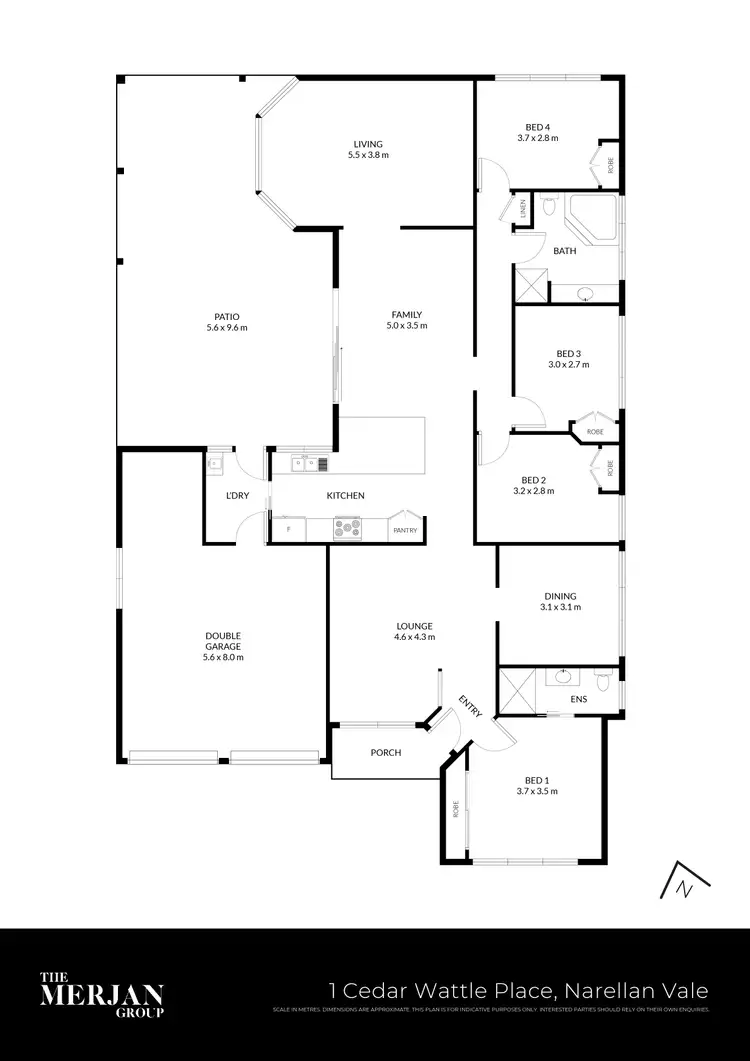 Floorplan of Homely house listing, 1 Cedar Wattle Place, Narellan Vale NSW 2567