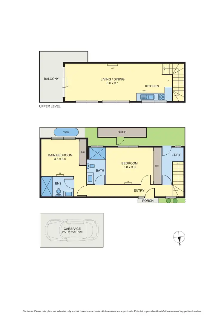 Floorplan of Homely townhouse listing, 7/46 Hudson Street, Coburg VIC 3058