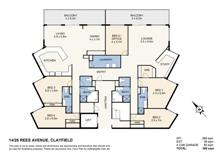 Floorplan of Homely apartment listing, 14/26 Rees Avenue, Clayfield QLD 4011