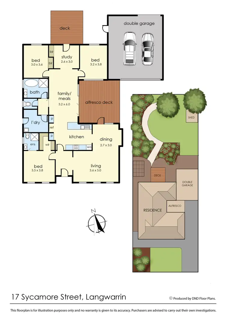 Floorplan of Homely house listing, 17 Sycamore Street, Langwarrin VIC 3910