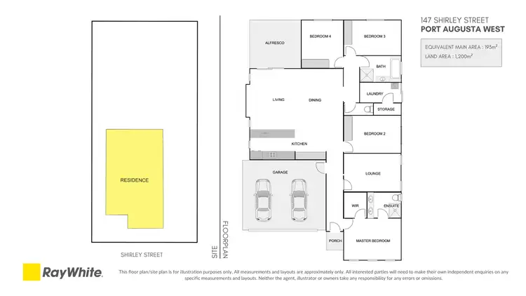Floorplan of Homely house listing, 147 Shirley Street, Port Augusta West SA 5700