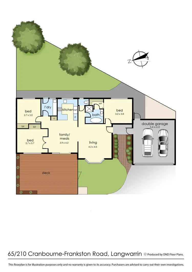 Floorplan of Homely unit listing, 65/210 Cranbourne-Frankston Road, Langwarrin VIC 3910
