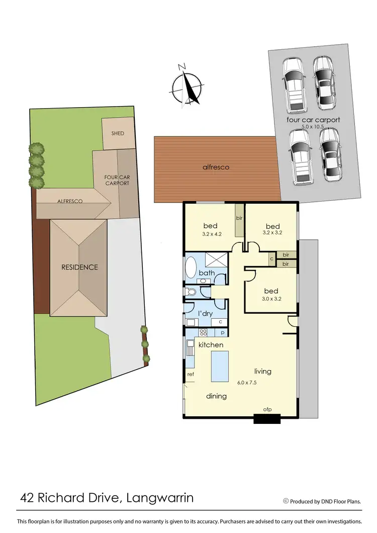 Floorplan of Homely house listing, 42 Richard Drive, Langwarrin VIC 3910