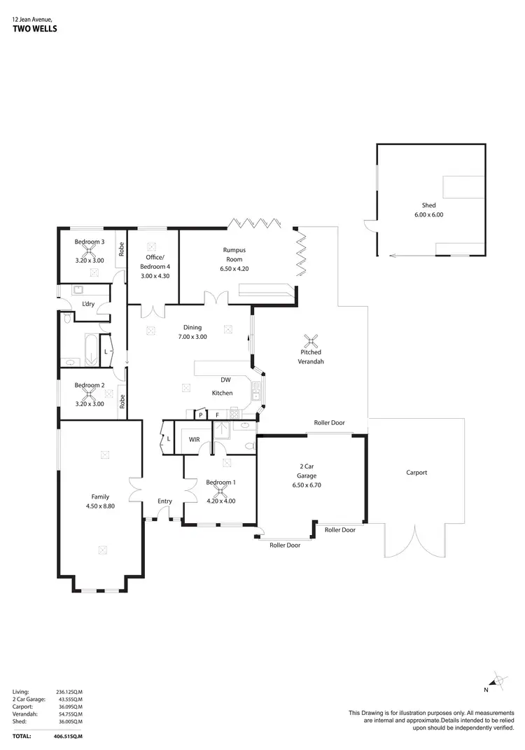 Floorplan of Homely house listing, 12 Jean Avenue, Two Wells SA 5501