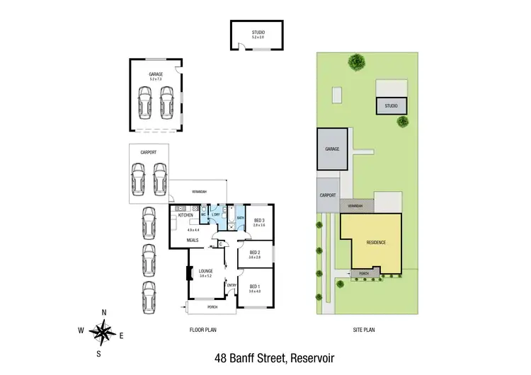 Floorplan of Homely house listing, 48 Banff Street, Reservoir VIC 3073