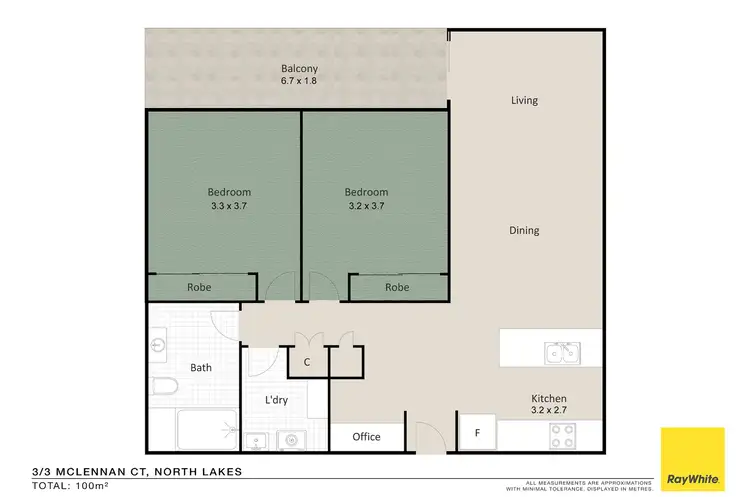 Floorplan of Homely unit listing, 3/3 McLennan Court, North Lakes QLD 4509