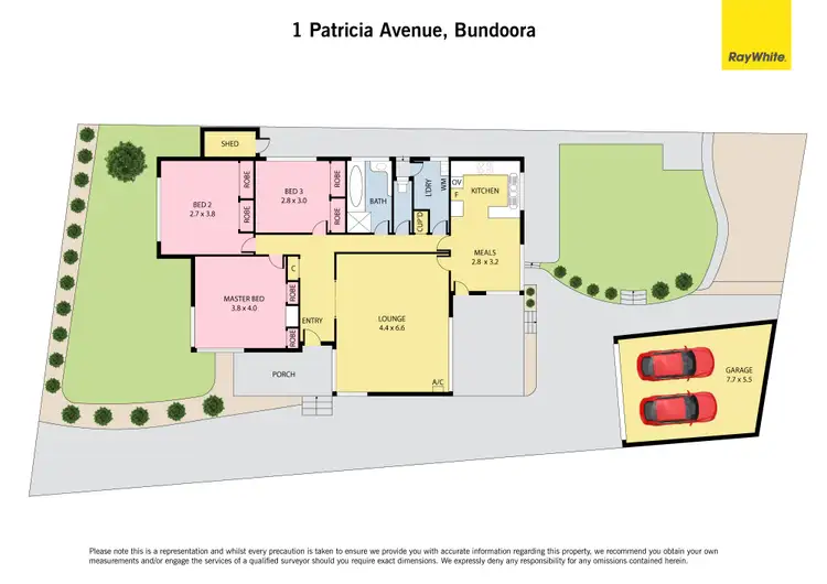 Floorplan of Homely house listing, 1 Patricia Avenue, Bundoora VIC 3083