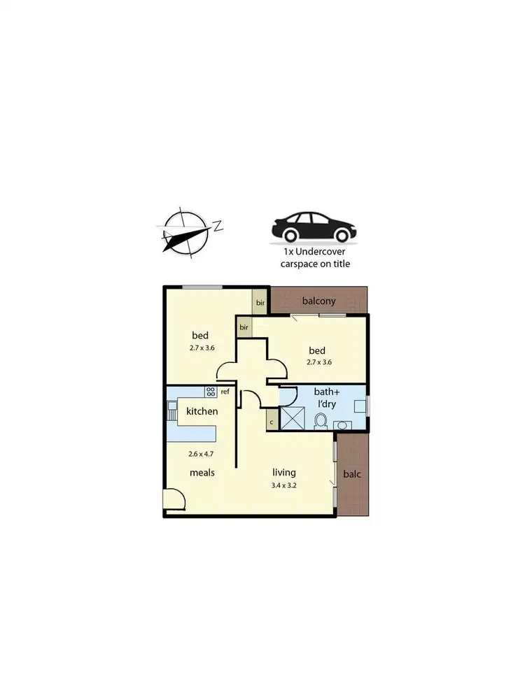 Floorplan of Homely apartment listing, 19/9-11 Weller Street, Dandenong VIC 3175