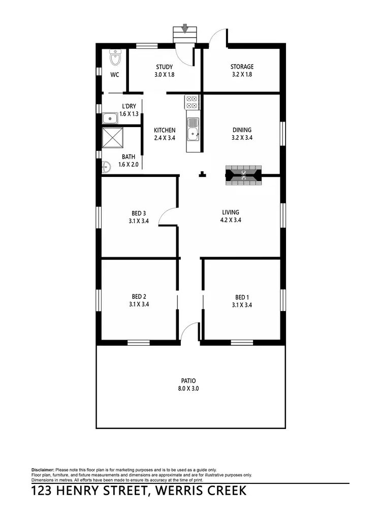 Floorplan of Homely house listing, 123 Henry Street, Werris Creek NSW 2341