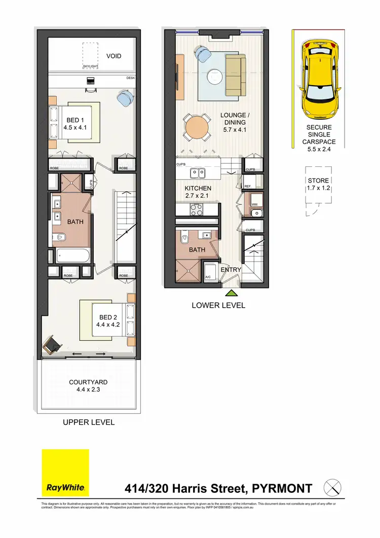 Floorplan of Homely apartment listing, 414/320 Harris Street, Pyrmont NSW 2009