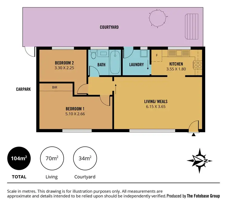 Floorplan of Homely house listing, 1/31 Burt Avenue, Hilton SA 5033