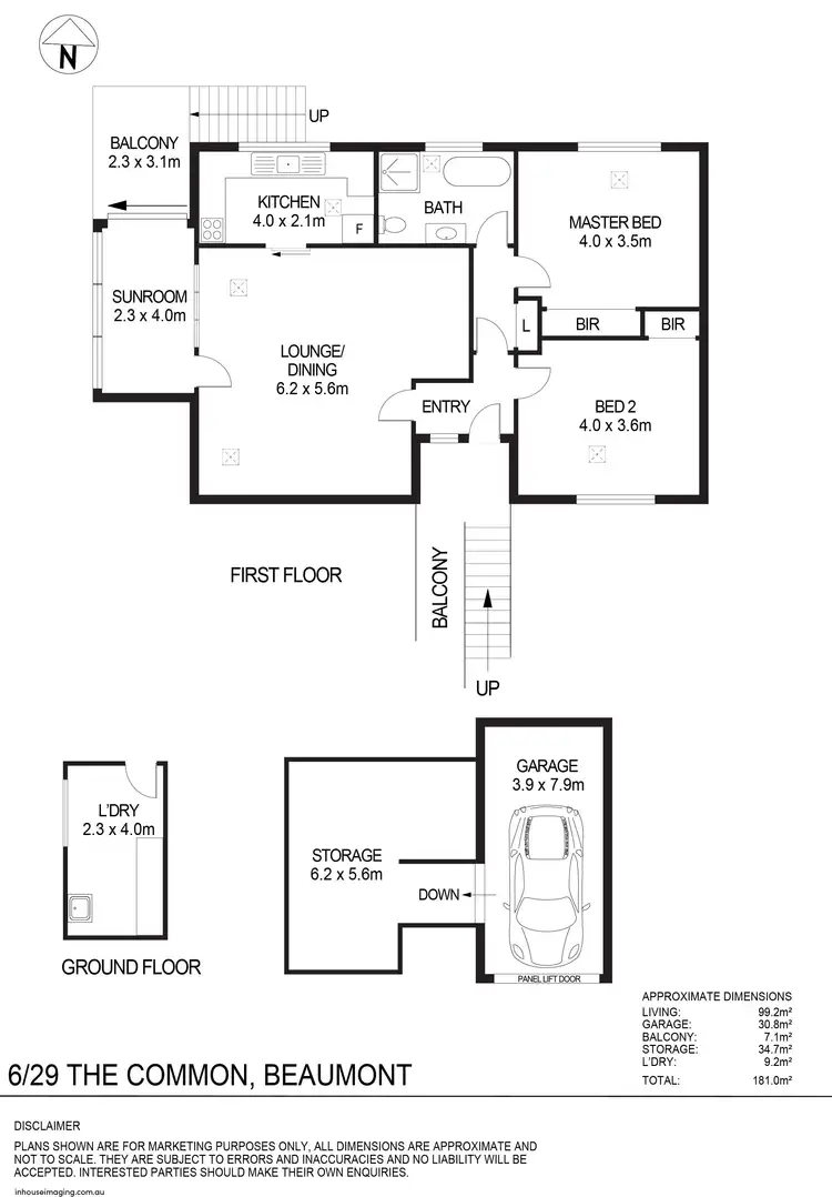 Floorplan of Homely house listing, 6/29 The Common, Beaumont SA 5066