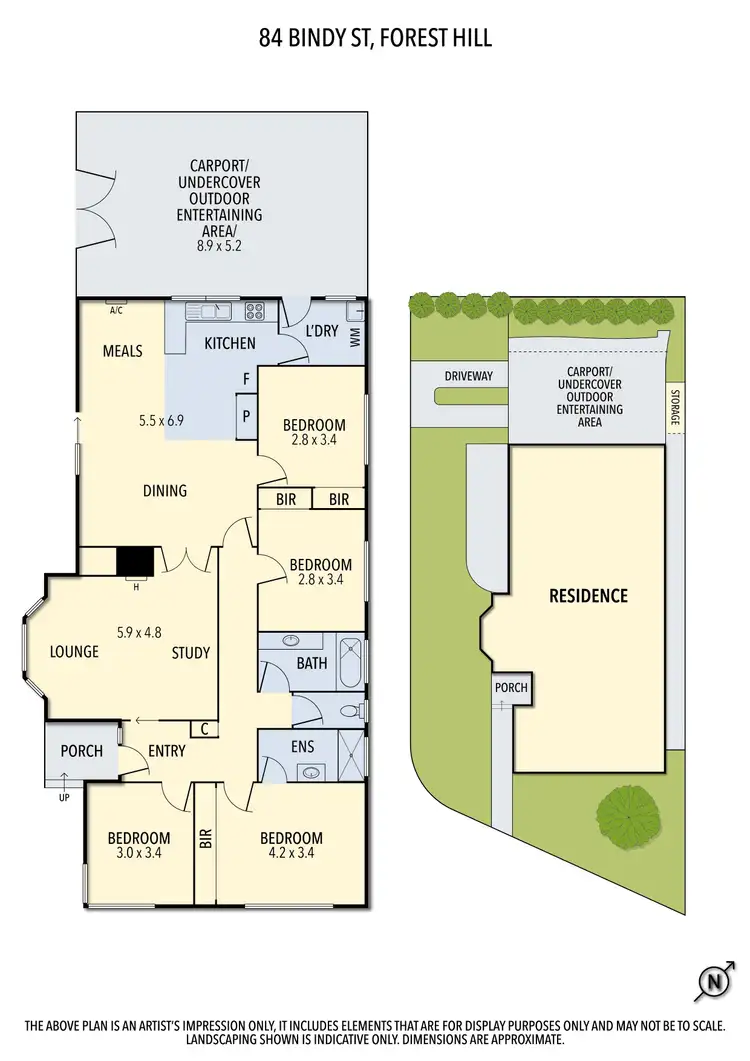 Floorplan of Homely house listing, 84 Bindy Street, Forest Hill VIC 3131
