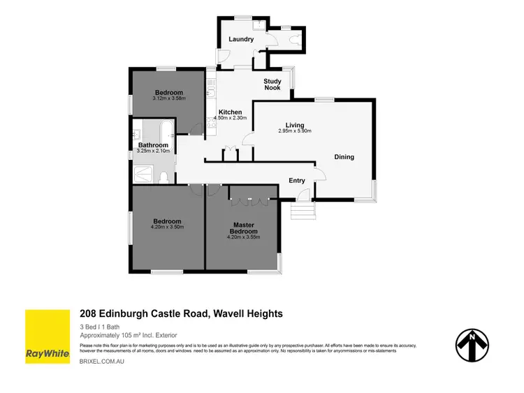 Floorplan of Homely house listing, 208 Edinburgh Castle Road, Wavell Heights QLD 4012