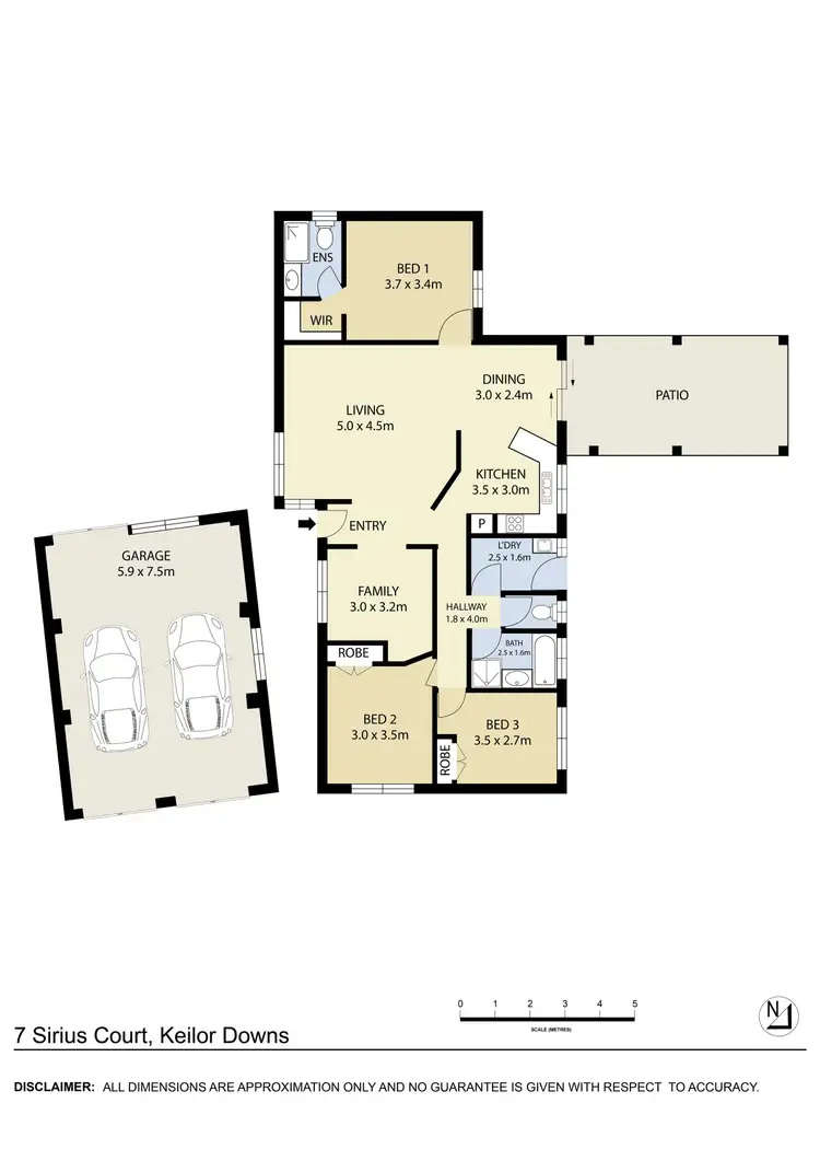 Floorplan of Homely house listing, 7 Sirius Court, Keilor Downs VIC 3038