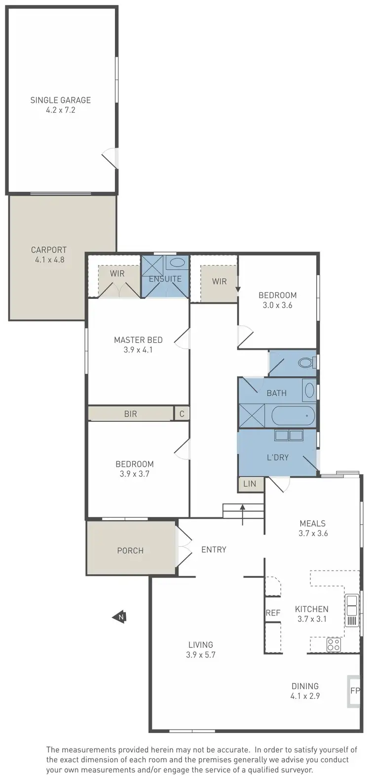 Floorplan of Homely house listing, 4 Wattle Place, Melton South VIC 3338