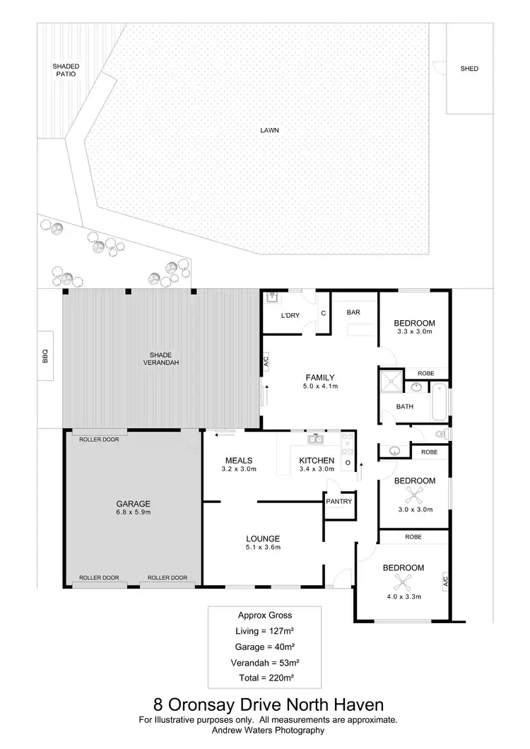 Floorplan of Homely house listing, 8 Oronsay Drive, North Haven SA 5018