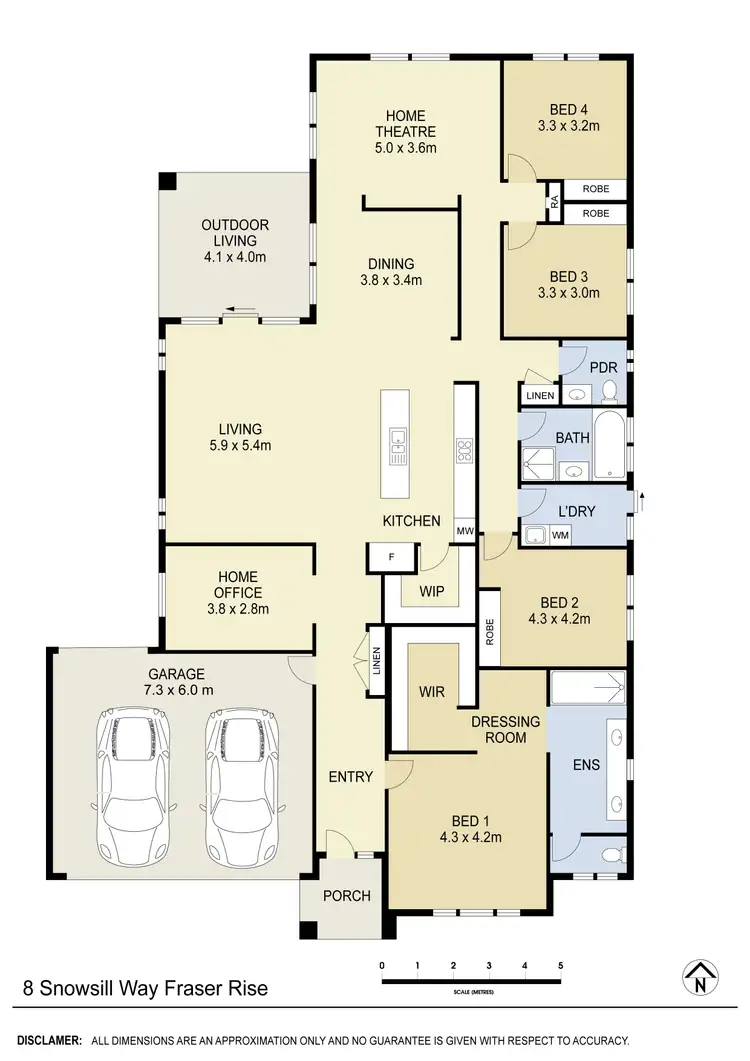 Floorplan of Homely house listing, 8 Snowsill Way, Fraser Rise VIC 3336