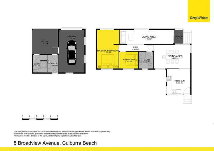 Floorplan of Homely house listing, 8 Broadview Avenue, Culburra Beach NSW 2540