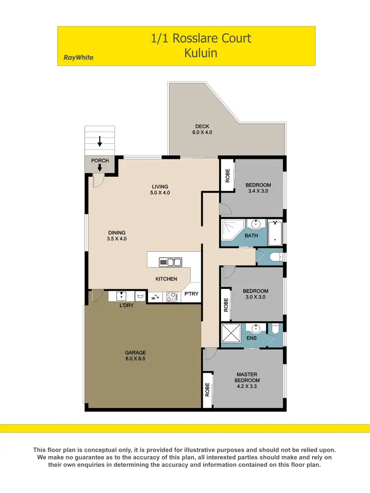 Floorplan of Homely unit listing, 1/1 Rosslare Court, Kuluin QLD 4558