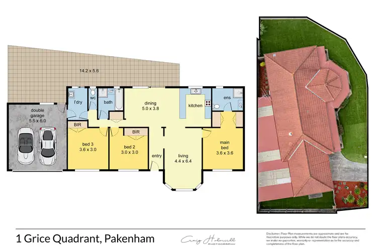 Floorplan of Homely house listing, 1 Grice Quadrant, Pakenham VIC 3810