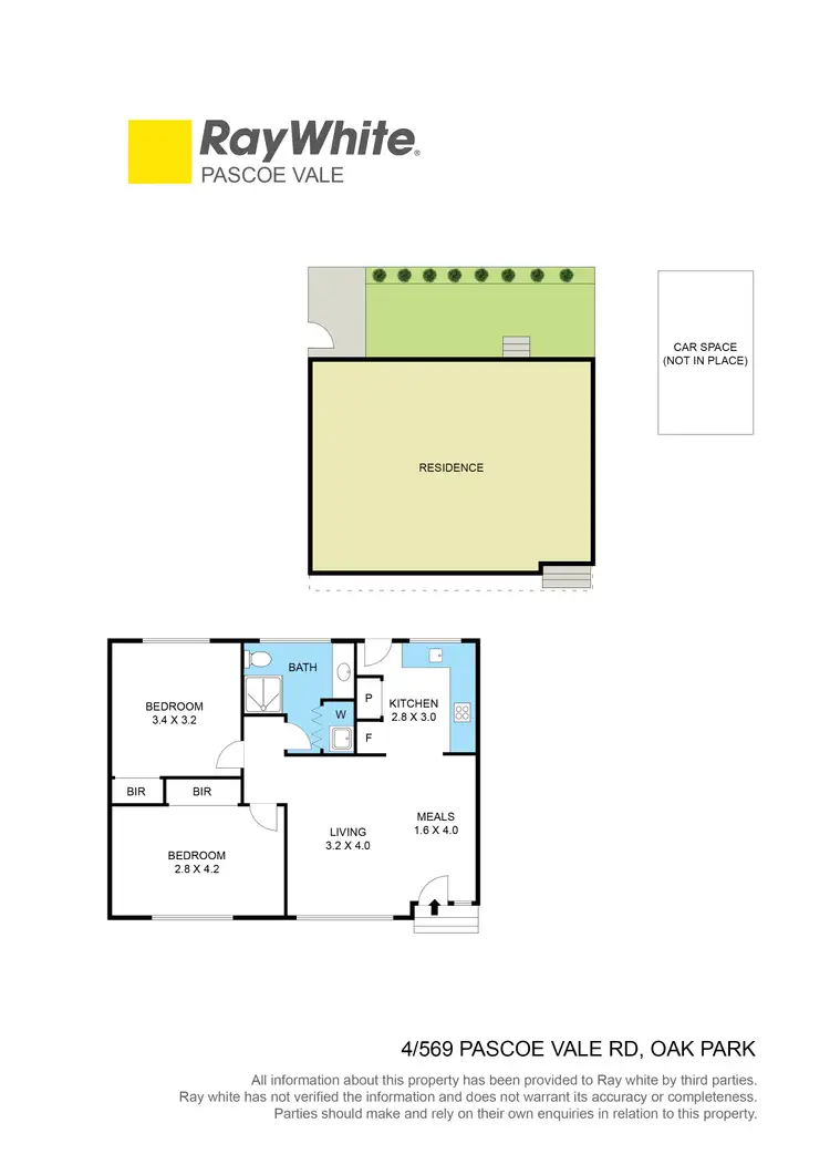 Floorplan of Homely unit listing, 4/569 Pascoe Vale Road, Oak Park VIC 3046