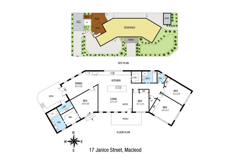Floorplan of Homely house listing, 17 Janice Street, Macleod VIC 3085