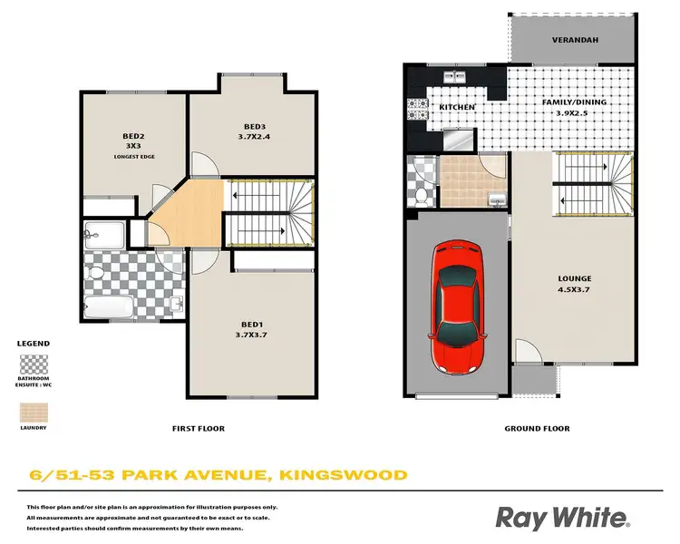 Floorplan of Homely townhouse listing, 6/51-53 Park Avenue, Kingswood NSW 2747