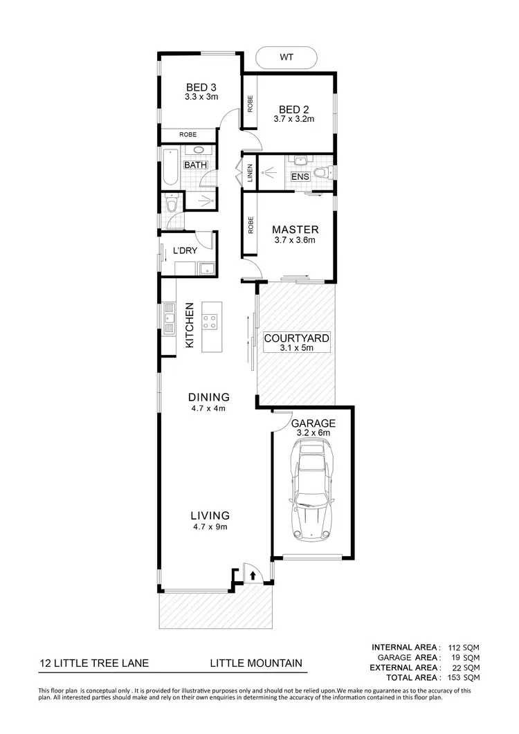 Floorplan of Homely house listing, 12 Little Tree Lane, Little Mountain QLD 4551