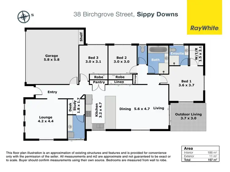 Floorplan of Homely house listing, 38 Birchgrove Street, Sippy Downs QLD 4556