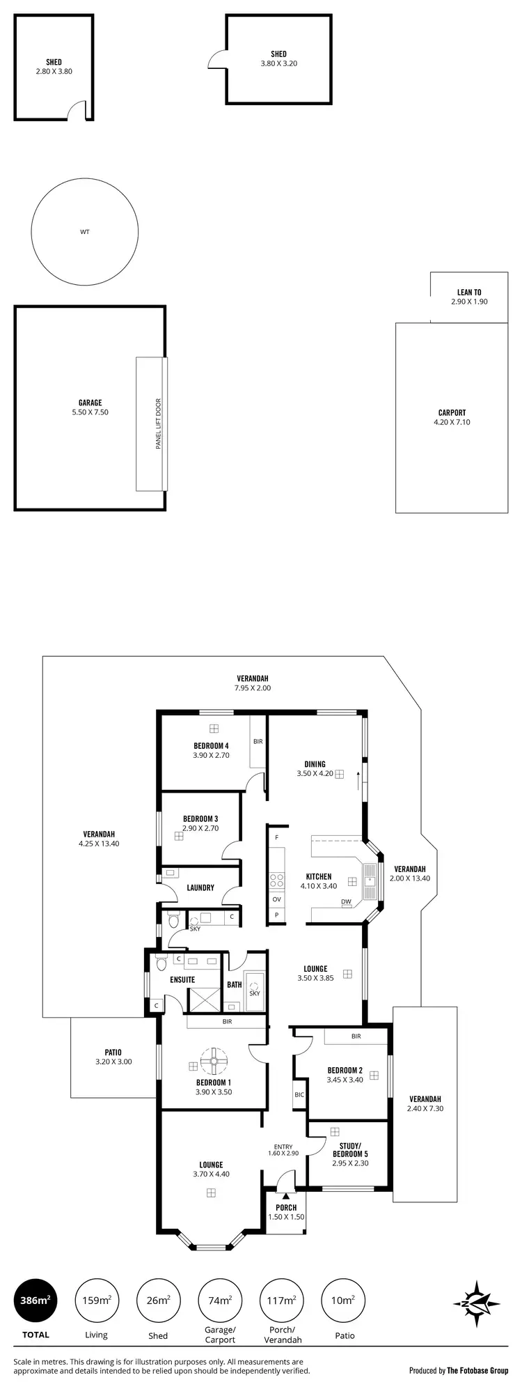 Floorplan of Homely house listing, 6 West Terrace, Nairne SA 5252