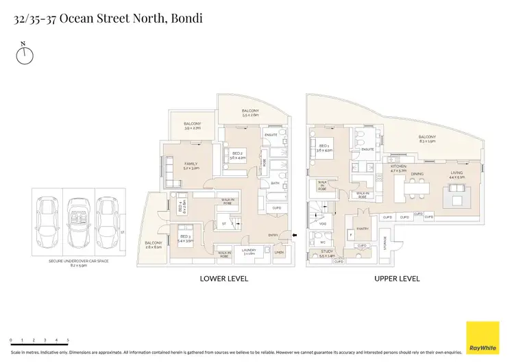 Floorplan of Homely apartment listing, Penthouse 32/35-37 Ocean Street North, Bondi NSW 2026
