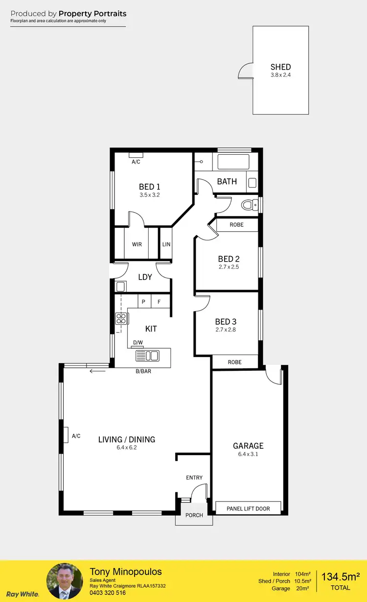 Floorplan of Homely house listing, 1 Dylan Close, Munno Para West SA 5115