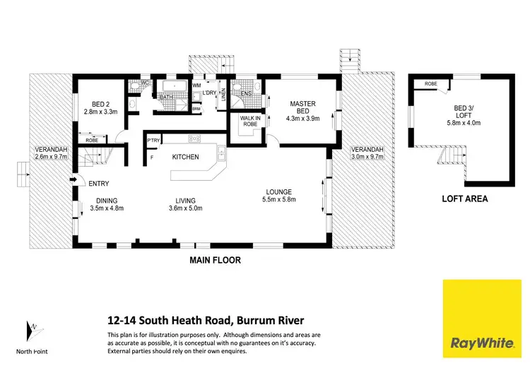 Floorplan of Homely rural property listing, 12-14 South Heath Road, Burrum River QLD 4659
