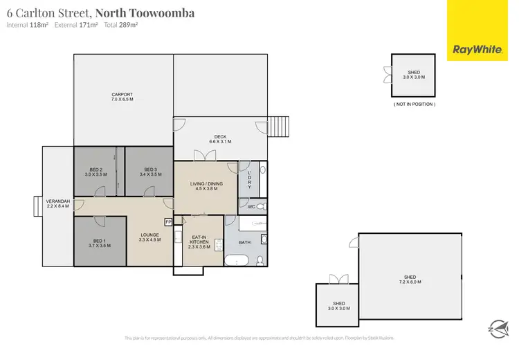 Floorplan of Homely house listing, 6 Carlton Street, North Toowoomba QLD 4350