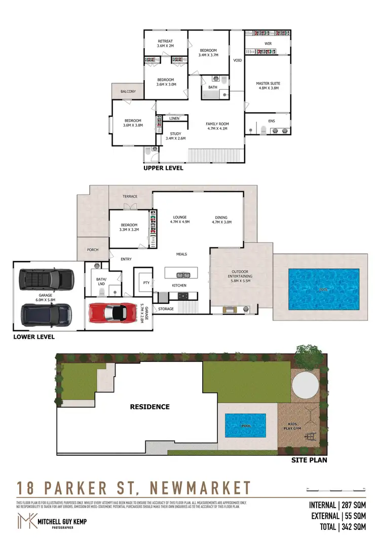 Floorplan of Homely house listing, 18 Parker Street, Newmarket QLD 4051