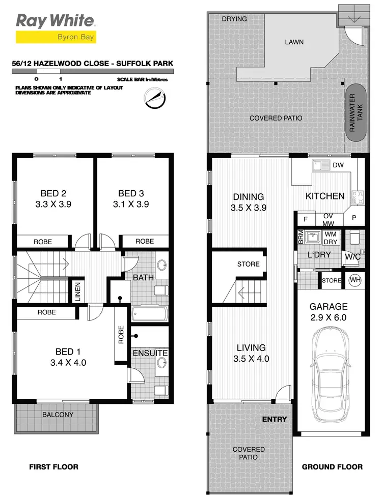 Floorplan of Homely townhouse listing, 56/12 Hazelwood Close, Suffolk Park NSW 2481