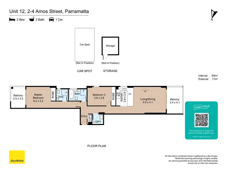 Floorplan of Homely apartment listing, 12/2-4 Amos Street, Parramatta NSW 2150