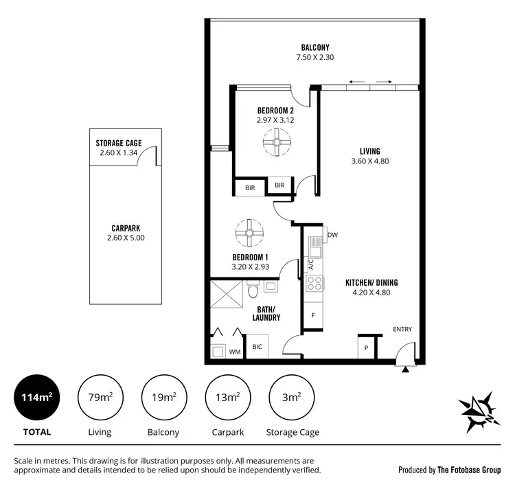 Floorplan of Homely apartment listing, 216/301 St Clair Avenue, St Clair SA 5011