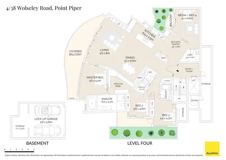 Floorplan of Homely apartment listing, 4/38 Wolseley Road, Point Piper NSW 2027
